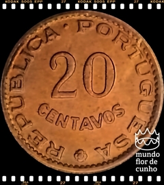 Km 13 Guiné Portuguesa 20 Centavos 1973 XFC Muito Escassa ©