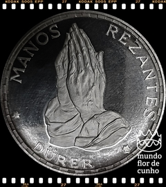 Km 12.1 Guiné Equatorial 100 Pesetas Guineanas 1972 XFC Proof Prata Escassa # As mãos de Dürer em oração ©