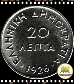 Km 67 Grécia 20 Lepta 1926 XFC ®