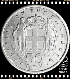 Km 80 Grécia 50 Lepta (Nós Temos Mais de Uma Data # Favor Escolher uma Data Abaixo e o Estado de Conservação) 1964 1965 ©