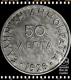 Km 68 Grécia 50 Lepta 1926 FC Rara neste estado © - comprar online