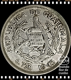 Km 238.1 Guatemala 5 centavos 1945 MBC Prata © - comprar online