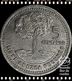 Km 261 Guatemala 5 Centavos 1961 SOB Prata © - comprar online