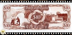 .P23f Guiana 10 Dollars ND(1992) FE - comprar online