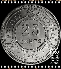 Km 29 Honduras Britânica 25 Cents 1972 XFC Muito Escassa ©