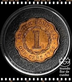 Km 30 Honduras Britânica 1 Cent 1956 XFC Muito Escassa ©