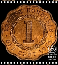 Km 30 Honduras Britânica 1 Cent 1956 XFC Muito Escassa © - Mundo Flor de Cunho | Numismática
