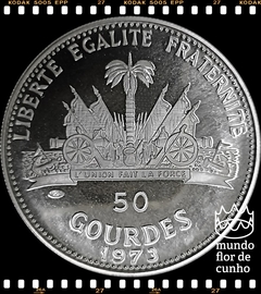 Km 105 Haiti 50 Gourdes 1973 XFC Proof Prata Escassa # Mulher e Criança © - comprar online
