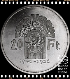 Km 553 Hungria 20 Forint 1956 BP XFC Prata Escassa # 10º Aniversário Forint © - comprar online