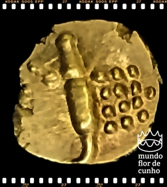 Km 10 Cochin, Reino - Dinastias Hindus, 1 Fanam ND (1795-1850) SOB Ouro # Será enviada a moeda da Foto © - comprar online