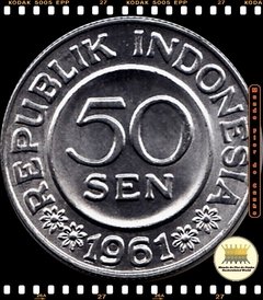 Km 14 Indonésia 50 Sen 1961 XFC ®