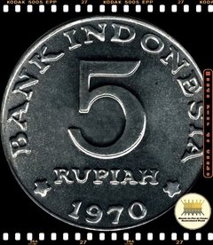Km 22 Indonésia 5 Rupiah 1970 XFC ® - comprar online