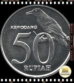 Km 60 Indonésia 50 Rupiah (Nós Temos Mais de Uma Data # Favor Escolher uma Data Abaixo e o Estado de Conservação) 1999 2002 ®