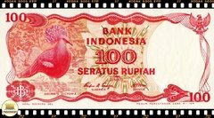 P122b Indonesia 100 Rupiah 1984 FE - Mundo Flor de Cunho | Numismática