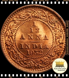 Km 509 India Britânica 1/12 Anna (1 Pie) 1915 (c) FC Escassa © - comprar online