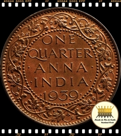 Km 530 India Britânica 1/4 Anna 1940 (b) XFC ©