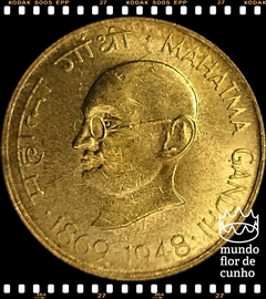 Km 42.1 India 20 Paise ND(1969b) XFC # Centenário de Mahatma Gandhi ©