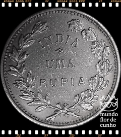 Km 18 India Portuguesa 1 Rupia 1912 MBC Prata Muito Escassa © - comprar online