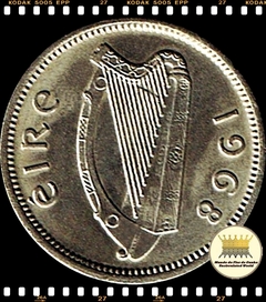 Km 12a Irlanda 3 Pence (3 Pingin / 1/2 Reul) 1968 XFC # Lebre ® - comprar online