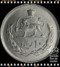 Km 1208 Irã 10 Rials 2535 (1976) FC # 50° Aniversário do Governo Pahlavi © - comprar online