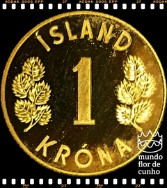 Km 12a Islândia 1 Krona 1975 XFC Proof Escassa © - comprar online
