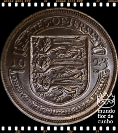 Km 13 Jersey, Bailiado 1/24 Shilling 1923 MBC/SOB Muito Escassa # George VI ©