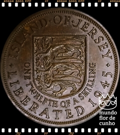 Km 19 Jersey, Bailiado 1/12 Shilling 1945 SOB Escassa # Libertação dos Alemães em 1945 ©