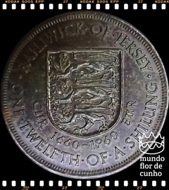 Km 23 Jersey, Bailiado 1/12 Shilling ND (1960) MBC/SOB # 300° Aniversário da Coroação de Charles II © - comprar online