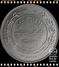 Km 39 Jordania 50 Fils (1/2 Dirham) AH 1411 (1991) FC © - comprar online