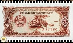 .P28r Laos 20 Kip ND(1979) FE Cedula Reposição (Série EA) Escassa na internet