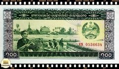 .P30a Laos 100 Kip ND(1979) FE na internet