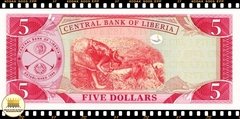 .P26e Libéria 5 Dollars 2009 FE - comprar online