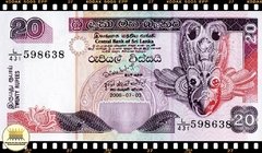 P109 Sri Lanka 20 Rupees (Nós Temos Mais de Uma Data e/ou Assinatura # Favor Escolher uma Data e/ou Assinatura Abaixo e o Estado de Conservação) P109b P109e na internet