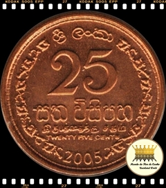 Km 141.2b Sri Lanka 25 Cents 2005 XFC ®