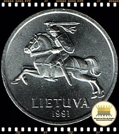 Km 85 Lituânia 1 Centas 1991 XFC ® - Mundo Flor de Cunho | Numismática
