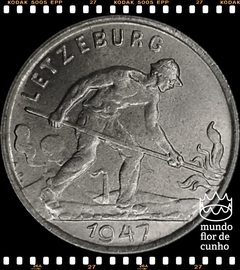Km 46.1 Luxemburgo 1 Franc 1947 FC # Charlotte ©