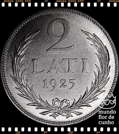 KM 8 Letônia 2 Lati 1925 XFC Prata © - comprar online