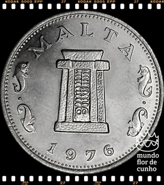 Km 10 Malta 5 Cents 1976 FM XFC ©