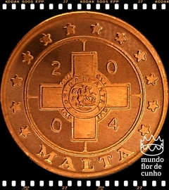 N#178594 Malta 1 Cent 2004 XFC Proof Muito Escassa © - comprar online