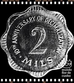 Km 54 Malta 2 Mils 1982 FM XFC Proof Escassa # 10º Aniversário da Decimalização © - comprar online