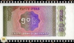 .P68 Myanmar 50 Pyas ND(1994) FE # Cedula Pequena - comprar online