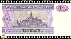 .P71b Myanmar 10 Kyats ND(1997) FE - Mundo Flor de Cunho | Numismática