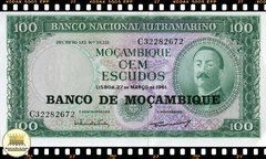 P117a Moçambique 100 Escudos ND (1976 - data antiga 27.03.1961) FE
