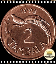 Km 34 Malawi (Maláui) 2 Tambala 1995 XFC # Ave do Paraíso Whydah ®