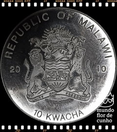Km 94 Malawi (Malaui) 10 Kwacha 2010 XFC Proof Multicolorida Prata Folheada Muito Escassa # Sapos em Perigo - Ouro Panamenho © - comprar online