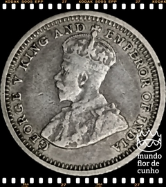 Km 36 Malaia Britânica 5 Cents 1926 BC Prata # Rei George V ©