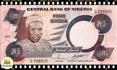 .P24g.1 Nigéria 5 Naira 2001 FE ®