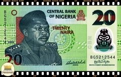 .P34a Nigéria 20 Naira 2006 FE Polimérica ®