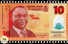 .P39a.2 Nigéria 10 Naira 2009 FE Polimérica ®