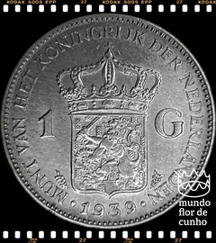 Km 161.1 Holanda 1 Gulden 1939 MBC/SOB Prata ©